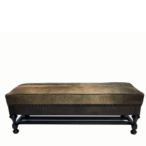 Cowhide 54" Bench